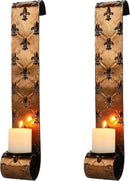 22.5''H Metal Candle Sconces Wall Decor Sconce Candle Holder(Set of 2) by JHY DESIGN