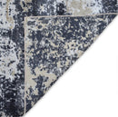 Peach and Charcoal Modern Abstract Area Rug 8x10 - Bamboo Silk