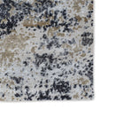 Peach and Charcoal Modern Abstract Area Rug 8x10 - Bamboo Silk