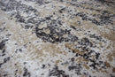 Peach and Charcoal Modern Abstract Area Rug 8x10 - Bamboo Silk