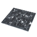Black 12x12 Polished Nero Marquina Square Mosaic Tile (5 pack, 5 sq ft/case) - Sample
