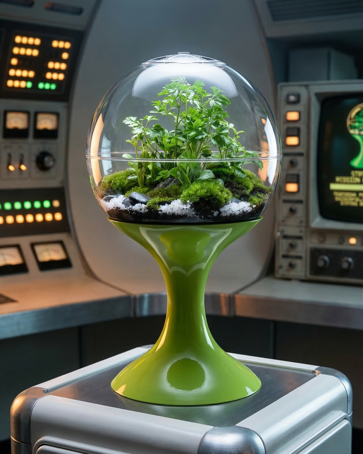 Atomic Space Age Terrarium