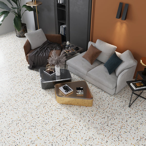 Beige Gold 24x24 Honed Square Terrazzo Large Format Tile (2 pack, 7.75 sq ft/case), photo 2 of 9