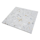 White Gold 24x24 Honed Square Terrazzo Large Format Tile (2 pack, 7.75 sq ft/case)