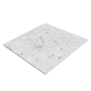 White Gold 24x24 Honed Square Terrazzo Large Format Tile (2 pack, 7.75 sq ft/case)