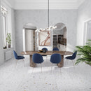 White Gold 24x24 Honed Square Terrazzo Large Format Tile (2 pack, 7.75 sq ft/case)
