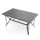 Lume Textilene Outdoor Dining Set, 7-Piece, 2 Swivel