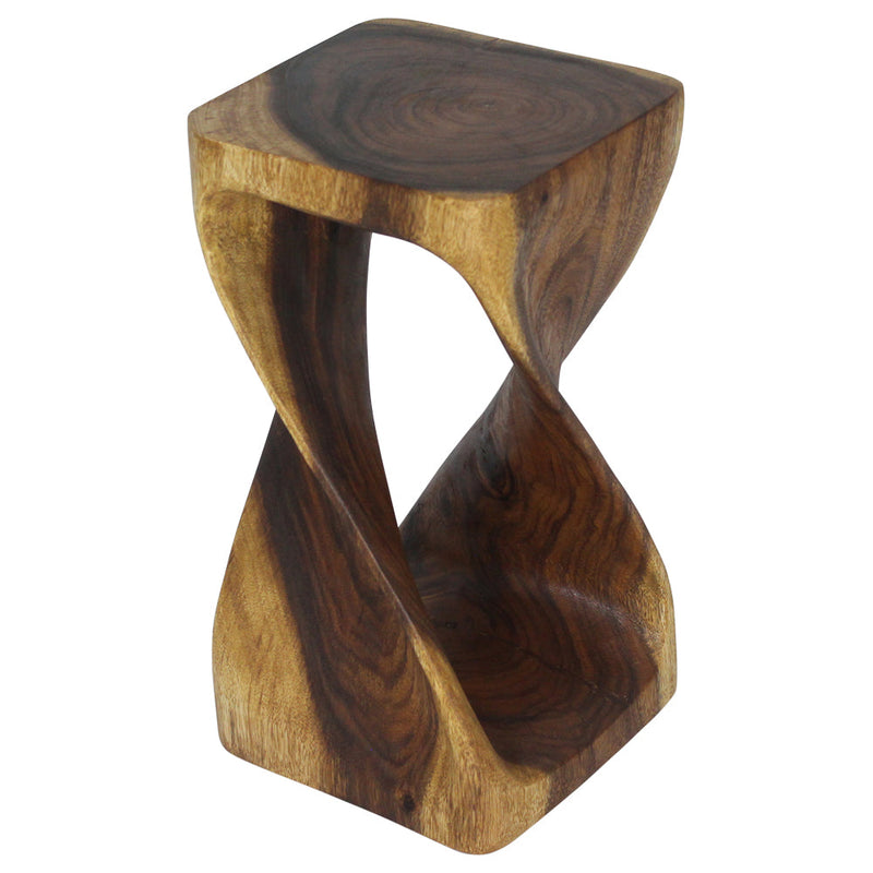 Haussmann® Original Wood Twist Stool 10 X 10 X 18 In High Oak Oil