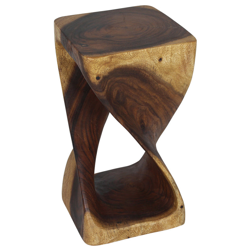 Haussmann® Original Wood Twist Stool 10 X 10 X 18 In High Oak Oil