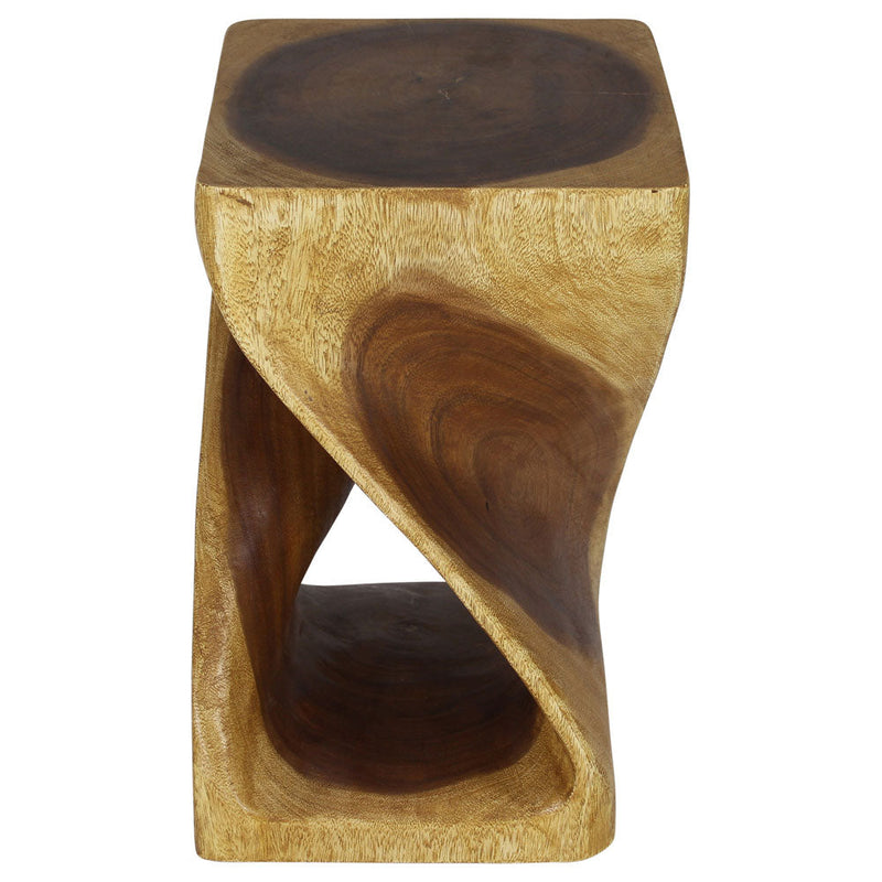 Haussmann® Original Wood Twist Stool 12 X 12 X 20 In High Oak Oil