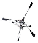 2-PACK Snare Drum Stand by GRIFFIN | Chrome Double Braced, Light Weight Mount for Standard Snares, Tom Drums & Practice Pad | Slip-Proof Gear Tilter & Clamp Style Basket Holder Percussion Hardware Kit