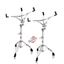 2-PACK Snare Drum Stand by GRIFFIN | Chrome Double Braced, Light Weight Mount for Standard Snares, Tom Drums & Practice Pad | Slip-Proof Gear Tilter & Clamp Style Basket Holder Percussion Hardware Kit