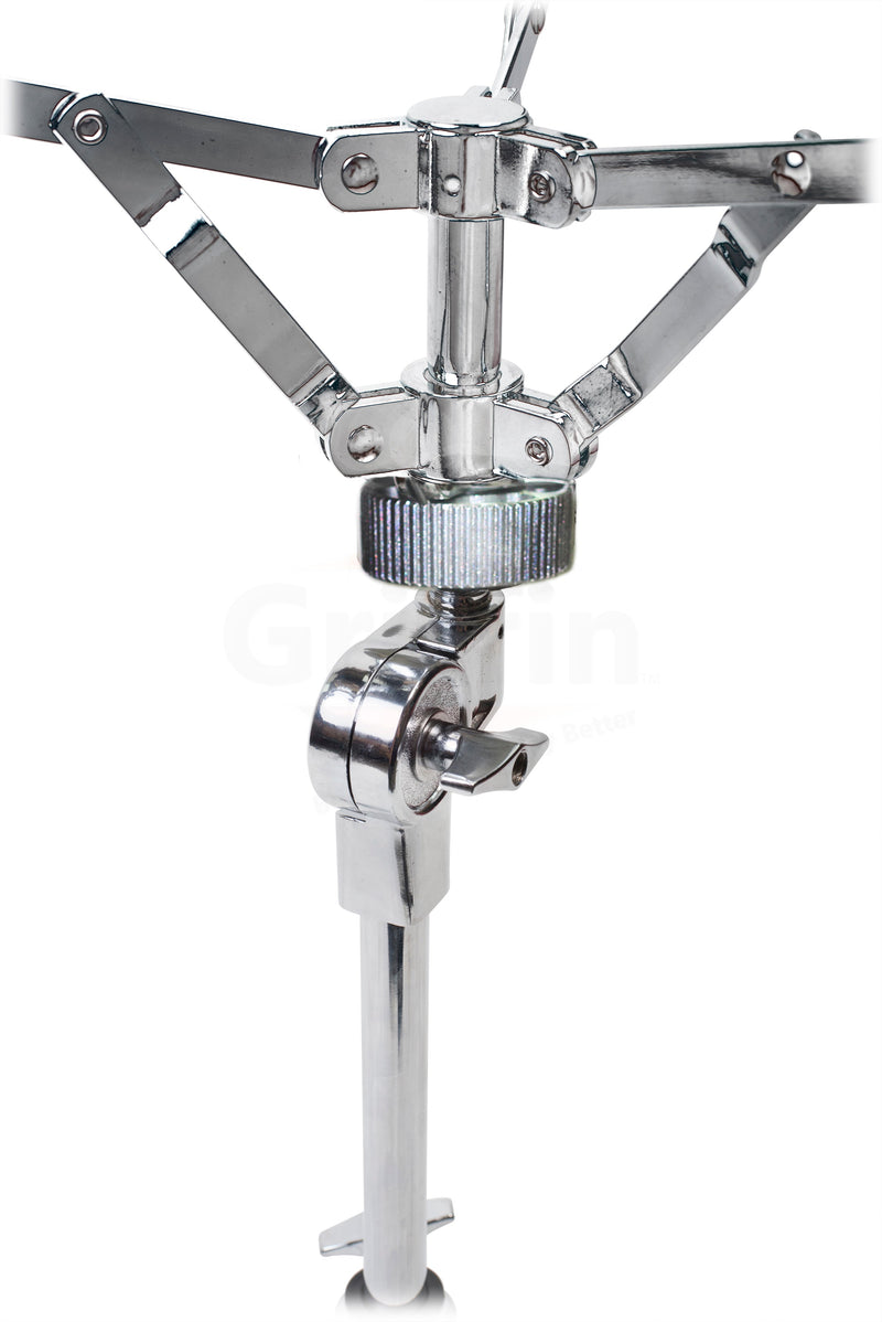 Hi-Hat Stand, Drummers Throne Seat & Snare Stand - 3 PACK Drum Hardware Set by GRIFFIN | Deluxe Chrome Slip-Proof Gear Holder Percussion Kit for Mounting Hihat Cymbals, and Snare Drums