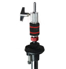 GRIFFIN Hi-Hat Clutch Mount Deluxe Version | Alloy Metal Speed Threads | Universal Holder to Fit Most Hi-Hat Cymbals, Rods & Hihat Stands | Red locking Nut by GeekStands.com