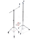 Cymbal Boom Stand & Straight Cymbal Stand Combo (Pack of 2) by GRIFFIN - Percussion Drum Hardware Set for Mounting & Holding Crash, Ride, Splash