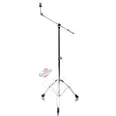 GRIFFIN Cymbal Stand Hardware Pack 4 Piece Set - Full Size Percussion Drum Hardware Kit with Snare Mount, Hi-Hat Pedal, Cymbal Boom, & Straight Stand