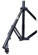 GRIFFIN Professional Studio Microphone Boom Stand with Casters | Extended Height Recording Mic Holder Tripod on Wheels | Tall Telescoping Arm Mount & Retractable Legs for Vocals, Choir, Overhead Drums