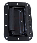8 PACK - GRIFFIN Recessed Speaker Cabinet Handles for Rack Road Flight Case | Spring Loaded Flush Metal Flip Pull with Grip Rubber Padding for Trunk Chest Carry Case | DJ PA Pro-Audio Stage Gear Parts
