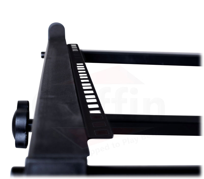 Rack Mount Rolling Stand & Adjustable Mixer Platform Rails by GRIFFIN - 19U Cart Holder for Music Studio Booth Pro Audio Recording Cabinet Equipment