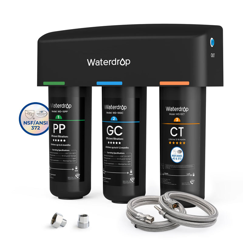3-stage Under Counter Direct Connect Filtration System Waterdrop TSA