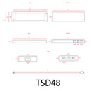 TSDC48 –  Heavy Duty 12V DC 48W Low Voltage Transformer for LED Modules
