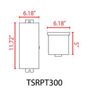TSRPT300 300W Multi Tap Low Voltage Transformer with Photocell and Manual Dial Timer IP65 Waterproof by Kings Outdoor Lighting