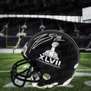Torrey Smith Baltimore Ravens Autographed Super Bowl XLVII Mini-Helmet by Dynasty Sports & Framing
