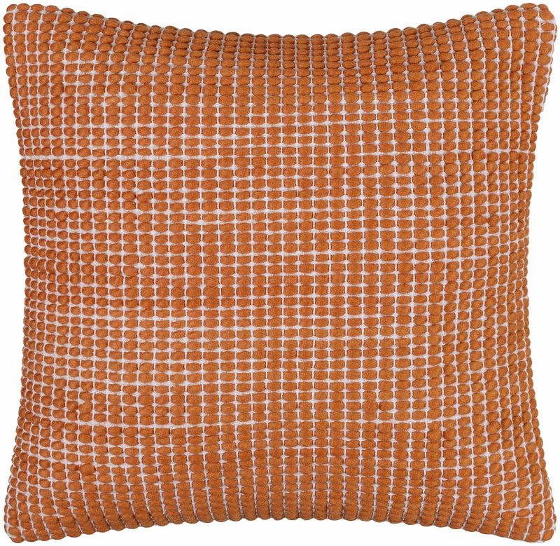 Trory Burnt Orange Throw Pillow