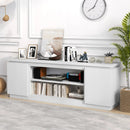 TV Cabinet with 3 Adjustable Shelves and Anti-Tipping Kits for TVs up to 80 Inch by LJGDeals