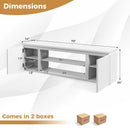 TV Cabinet with 3 Adjustable Shelves and Anti-Tipping Kits for TVs up to 80 Inch by LJGDeals