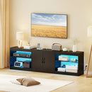 TV Stand for TVs up to 85 Inches LED Entertainment Center with Power Outlets by LJGDeals