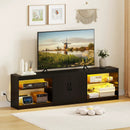 TV Stand for TVs up to 85 Inches LED Entertainment Center with Power Outlets by LJGDeals