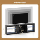 TV Stand for TVs up to 85 Inches LED Entertainment Center with Power Outlets by LJGDeals