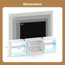TV Stand for TVs up to 85 Inches LED Entertainment Center with Power Outlets by LJGDeals