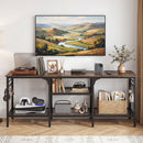 TV Stand for TVs up to 65 Inch with 3-Tier Open Shelves by DirectDeals