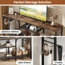 TV Stand for TVs up to 65 Inch with 3-Tier Open Shelves by DirectDeals