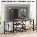 TV Stand for TVs up to 65 Inch with 3-Tier Open Shelves by DirectDeals