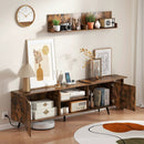 85-Inch TV Stand with Charging Station and Wall Shelves by DirectDeals