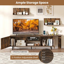 85-Inch TV Stand with Charging Station and Wall Shelves by DirectDeals