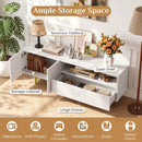 TV Stand for TVs up to 70" with Storage Cabinet and Metal Legs by LJGDeals