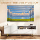 TV Stand for TVs up to 70" with Storage Cabinet and Metal Legs by DirectDeals