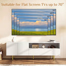 TV Stand for TVs up to 70" with Storage Cabinet and Metal Legs by LJGDeals