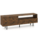 TV Stand for TVs up to 70" with Storage Cabinet and Metal Legs by LJGDeals