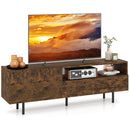 TV Stand for TVs up to 70" with Storage Cabinet and Metal Legs by LJGDeals