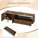 TV Stand for TVs up to 70" with Storage Cabinet and Metal Legs by DirectDeals