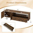 TV Stand for TVs up to 70" with Storage Cabinet and Metal Legs by LJGDeals