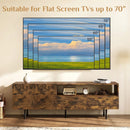 TV Stand for TVs up to 70" with Storage Cabinet and Metal Legs by DirectDeals