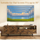 TV Stand for TVs up to 70" with Storage Cabinet and Metal Legs by LJGDeals