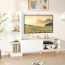 TV Stand for TVs up to 50 Inches Entertainment Center Modern Mid Century TV Cabinet-White by DirectDeals