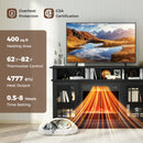 TV Stand with Electric Fireplace LED Lights and Remote Controls for TVs Up to 40 Inch-Black